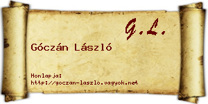 Góczán László névjegykártya